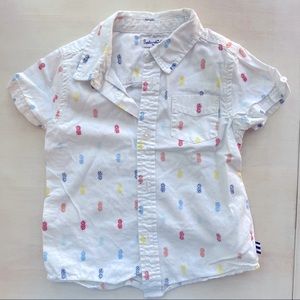 Splendid Woven Pineapple Button Down 3T